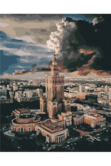 Brushme Malowanie po numerach - Centrum Warszawy 40x50cm