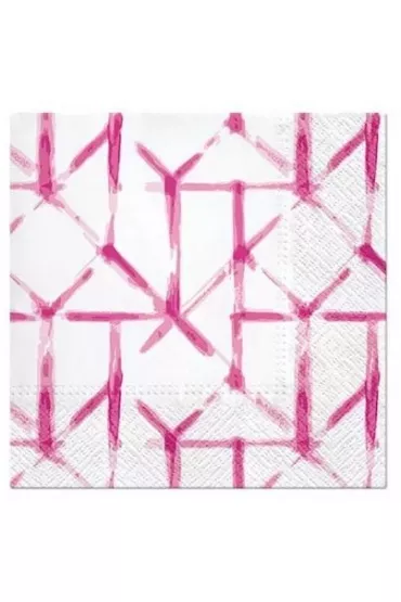 Paw Serwetki Watercolor Grid r�owe 33x33 cm