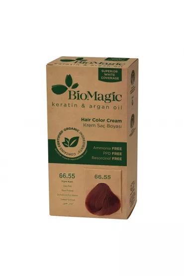 Biomagic Farba do w�os�w g��boka czerwie� 66.55 250 g