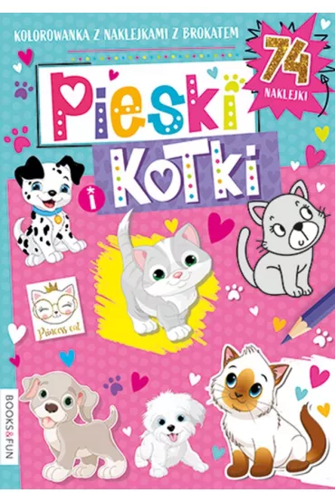 Pieski i kotki. Kolorowanka