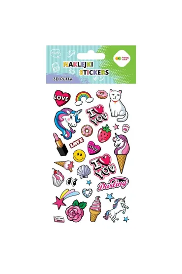 Happy Color Naklejki 3D Puffy Funky Sweet 10x20cm