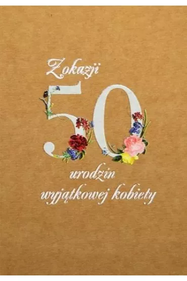 Trend Kartka okoliczno�ciowa eko Urodziny 50 TS51