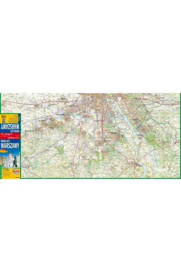 Okolice Warszawy. Laminowana mapa turystyczna w skali 1:75 000 - Larysa Rogala