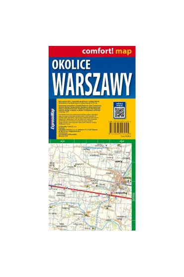 Okolice Warszawy. Laminowana mapa turystyczna w skali 1:75 000 - Larysa Rogala