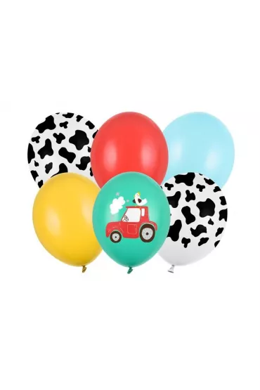 PartyDeco Balony Farma 30 cm