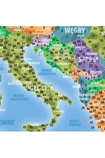 ArtGlob Podk�adka na biurko. Kody pocztowe - Europa