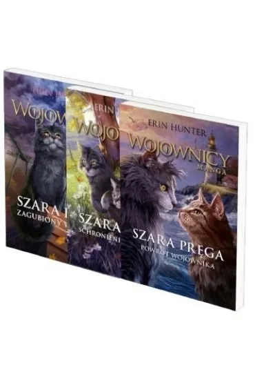 Pakiet Wojownicy. Szara pr�ga. Cz�ci 1-3: Zagubiony wojownik, Schronienie wojownika, Powr�t wojownika - Erin Hunter