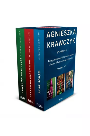 Pakiet: W�r�d burz, Kolekcja straconych chwil, Ogr�d sekret�w i zdrad - Agnieszka Krawczyk