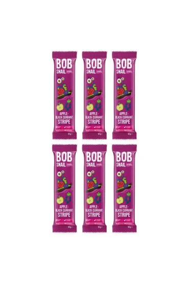 Bob Snail Przek�ska jab�kowo-porzeczkowa bez dodatku cukru Zestaw 6 x 14 g
