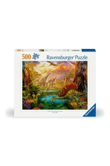 Puzzle 500 el. 2D �wiat dinozaur�w Ravensburger