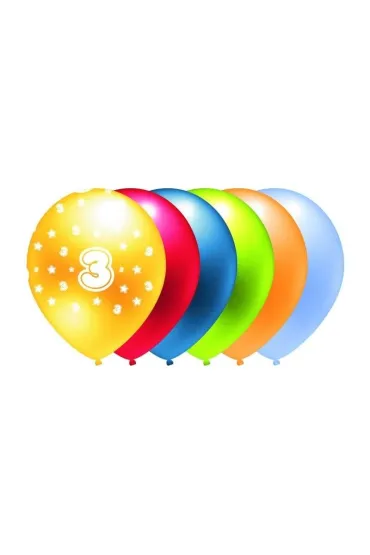GoParty Balon metalik nadruk 3 5 szt
