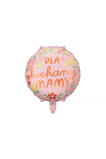 PartyDeco Balon foliowy - Dla kochanej mamy 45cm