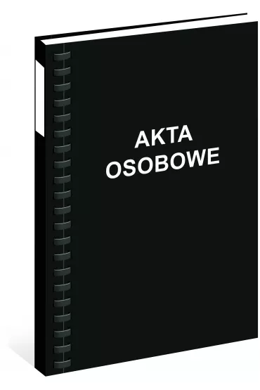 Interdruk Akta osobowe bindowane T-03 czarna, Interduk