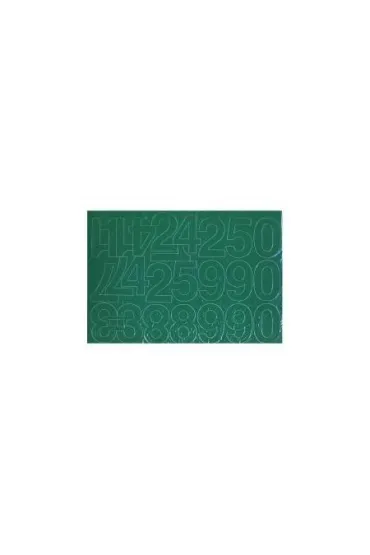 Artdruk Cyfry samoprzylepne 5cm zielone 8 szt.