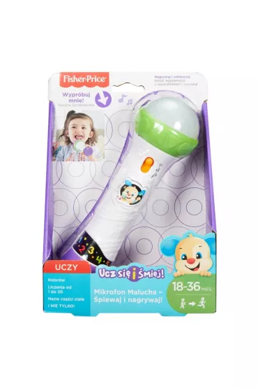 Fisher-Price. Mikrofon Malucha �piewaj i nagrywaj! FBP38 Mattel