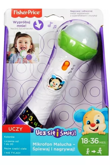 Fisher-Price. Mikrofon Malucha �piewaj i nagrywaj! FBP38 Mattel