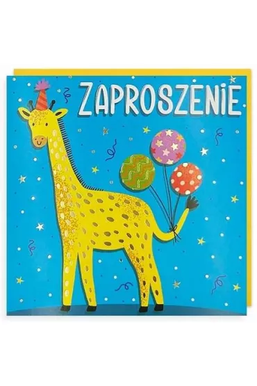 Kukartka Zaproszenie Urodziny 5 szt.