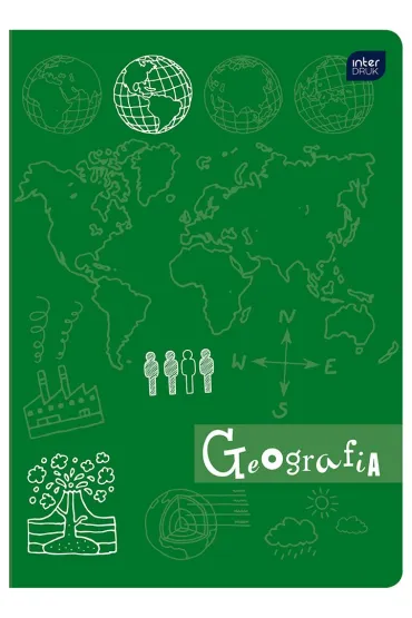 Interdruk Zeszyty A5 Hybrid Geografia kratka 60 kartek 10 szt.