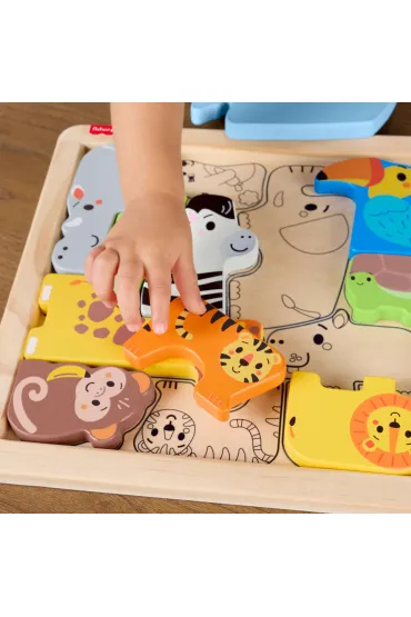 Fisher-Price Zwierz�tka Drewniane puzzle Uk�adanka Mattel
