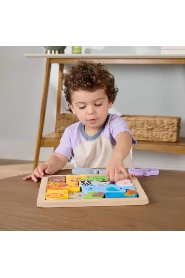 Fisher-Price Zwierz�tka Drewniane puzzle Uk�adanka Mattel