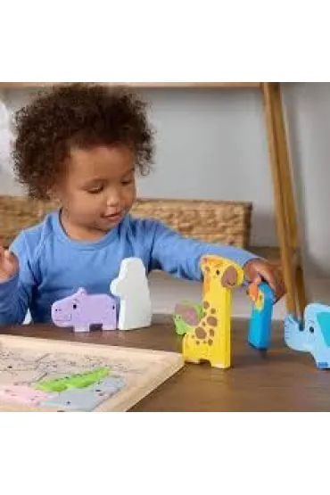 Fisher-Price Zwierz�tka Drewniane puzzle Uk�adanka Mattel