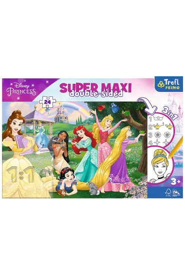Puzzle 24 el. Super Maxi. Weso�e Ksi�niczki Trefl