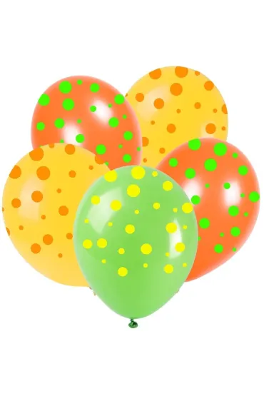 Arpex Balony neonowe kropki 28cm