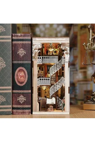 Puzzle Miniaturowy domek Book Nook Biblioteka Prawa Habarri
