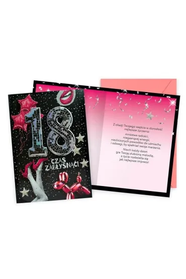 Kukartka Karnet Urodziny 18