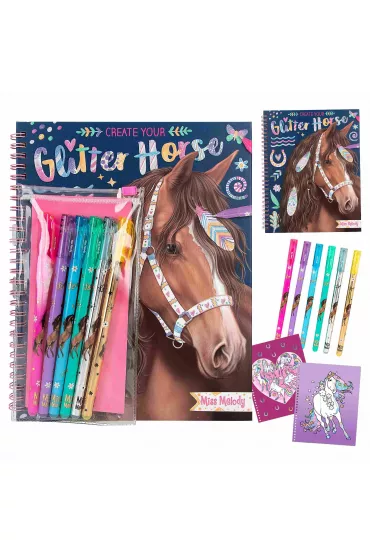 Depesche Zestaw Glitter Horse Miss Melody z zestawem �elopis�w 12931A