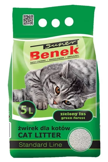 Super Benek �wirek dla kota zielony las 5 l
