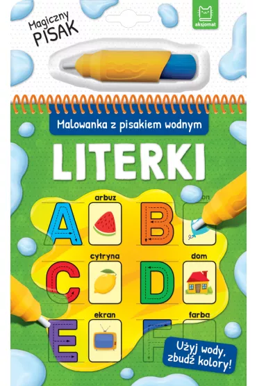 Literki. Malowanka z pisakiem wodnym