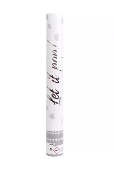 Amscan Armatka konfetti p�atki r� bia�y papier 40cm