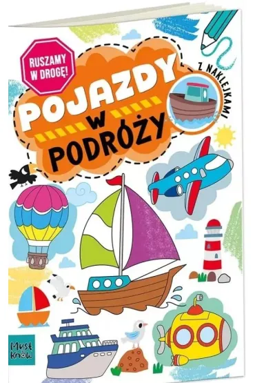 Kolorowanka A4 Ruszamy w drog� pojazdy w podr�y - Agnieszka Matz