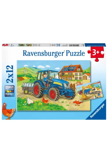 Puzzle 2x12 el. Ci�ka praca Ravensburger