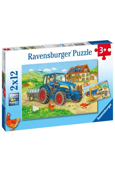 Puzzle 2x12 el. Ci�ka praca Ravensburger