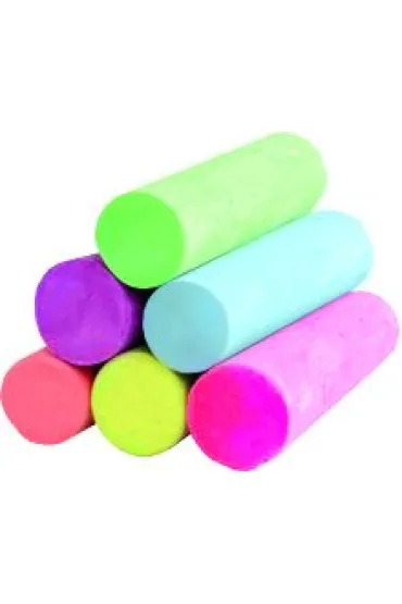 Derform Kreda Jumbo kolorowa + neonowa w wiaderku 20 szt.