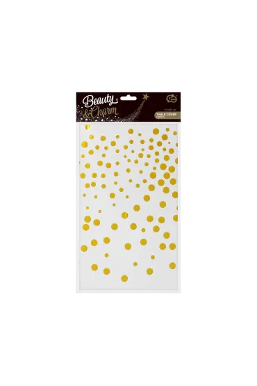 Godan Obrus foliowy B&C z�ote groszki 137x183 cm