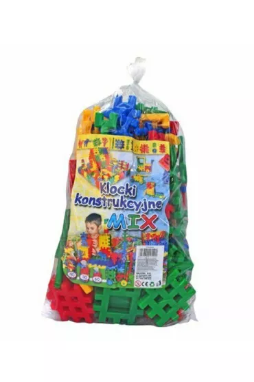Klocki konstrukcyjne 110 el. mix w worku