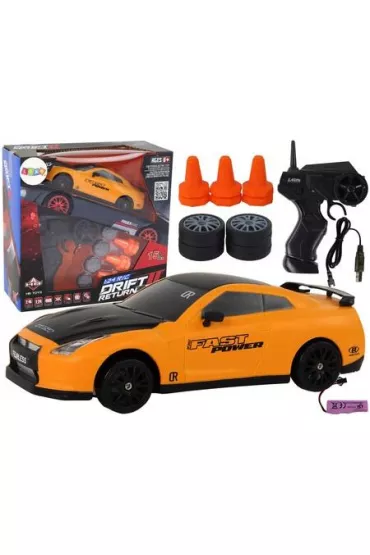 Autko sportowe R/C 1:24 wymienne ko�a ��te LeanToys