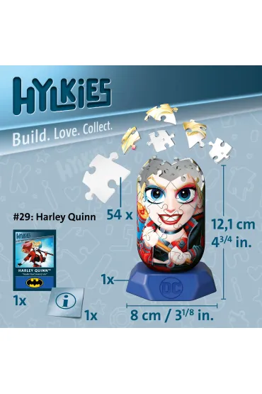 Puzzle 54 el. 3D Hylkies: DC Harley Quinn Ravensburger