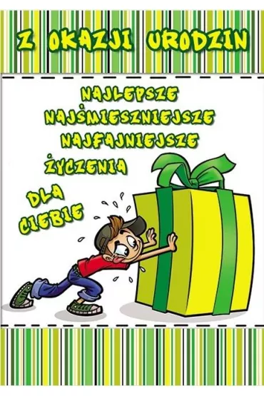 Stamp Karnet Young B6 + koperta wz�r nr 014 Urodziny