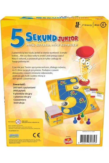 Gra - 5 Sekund Junior Playmonster