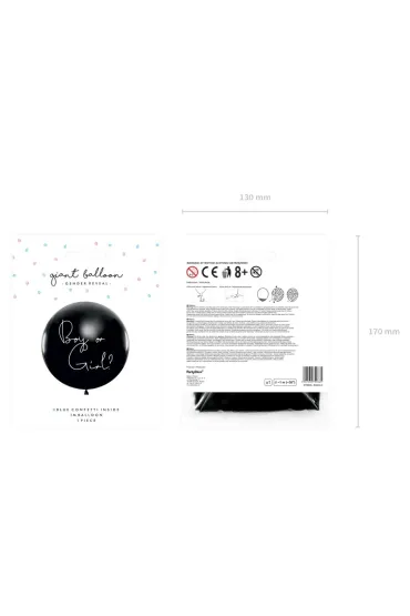 PartyDeco Balon Gender Reveal - Dziewczynka