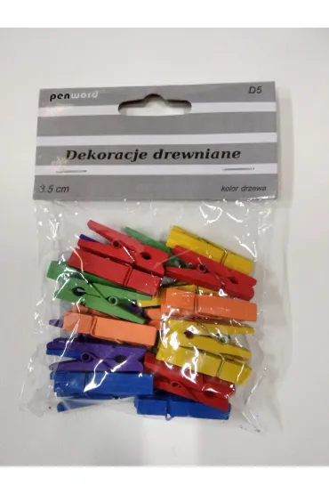 Polsirhurt Klamerki drewniane 3,5 cm