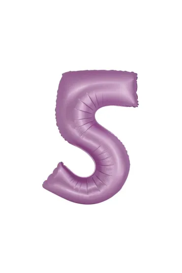Godan Balon foliowy Smart Cyfra 5 lawendowa matowa 76cm