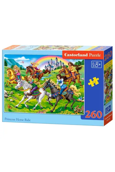 Puzzle 260 el. Przeja�d�ka konna ksi�niczek Castorland