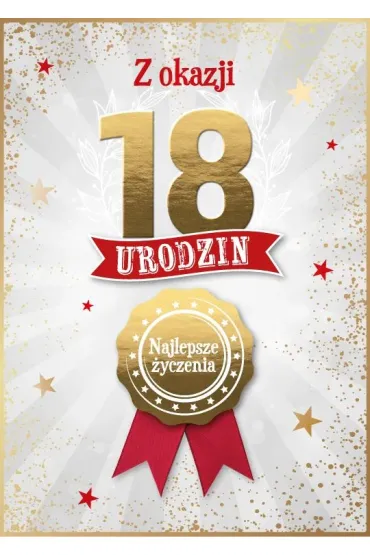 Armin Style KARNET URODZINY 18 B6 Z KOP AS GM-1288 FOL