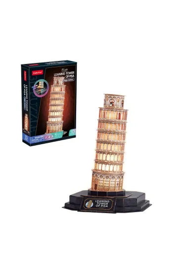 Puzzle 42 3D Krzywa wie�a w Pizie Led Cubic Fun