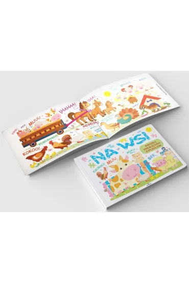 Ksi��ka edukacyjna z puzzlami. Na wsi